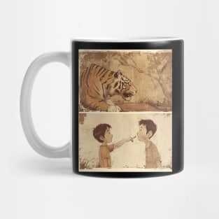 Calvin and Hobbes Social Satire Mug